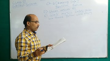 Class III Science Topic : Keeping Safe