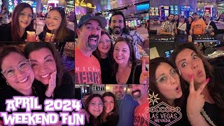 Las Vegas Vlog - April 2024 Weekend Fun!! Vdara Arrival - Surprise Guests - Bar Meet-ups!!!
