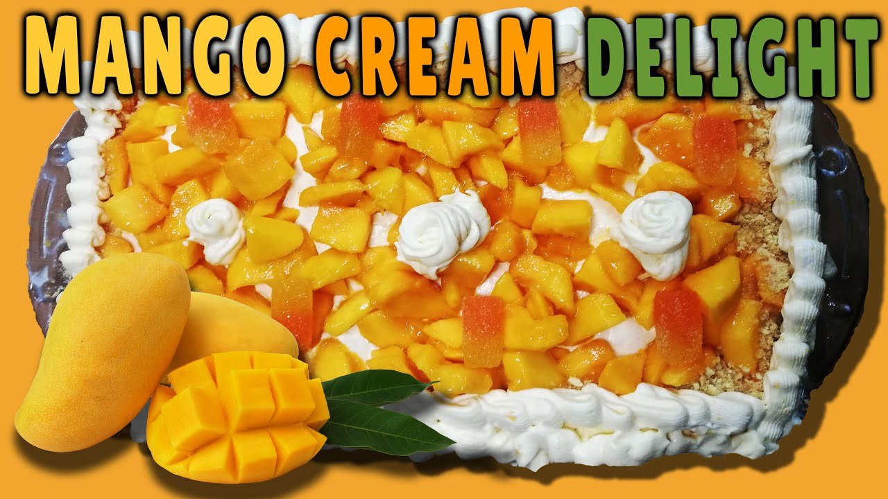 How to Make Mango Cream Delight with whipping Cream Mango Pudding