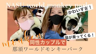 【猿VLOG】猿が可愛すぎてどうしよう。那須ワールドモンキーパーク♡【婦婦】#108