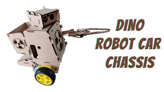 2WD Dino Robot Car Chassis compatible with DIY projects, Arduino, Raspberry Pi, Microbit