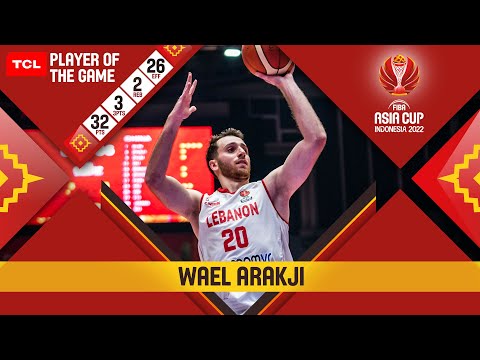 Wael Arakji 🇱🇧 | TCL Player Of The Game | Lebanon - China | #FIBAASIACUP 2022