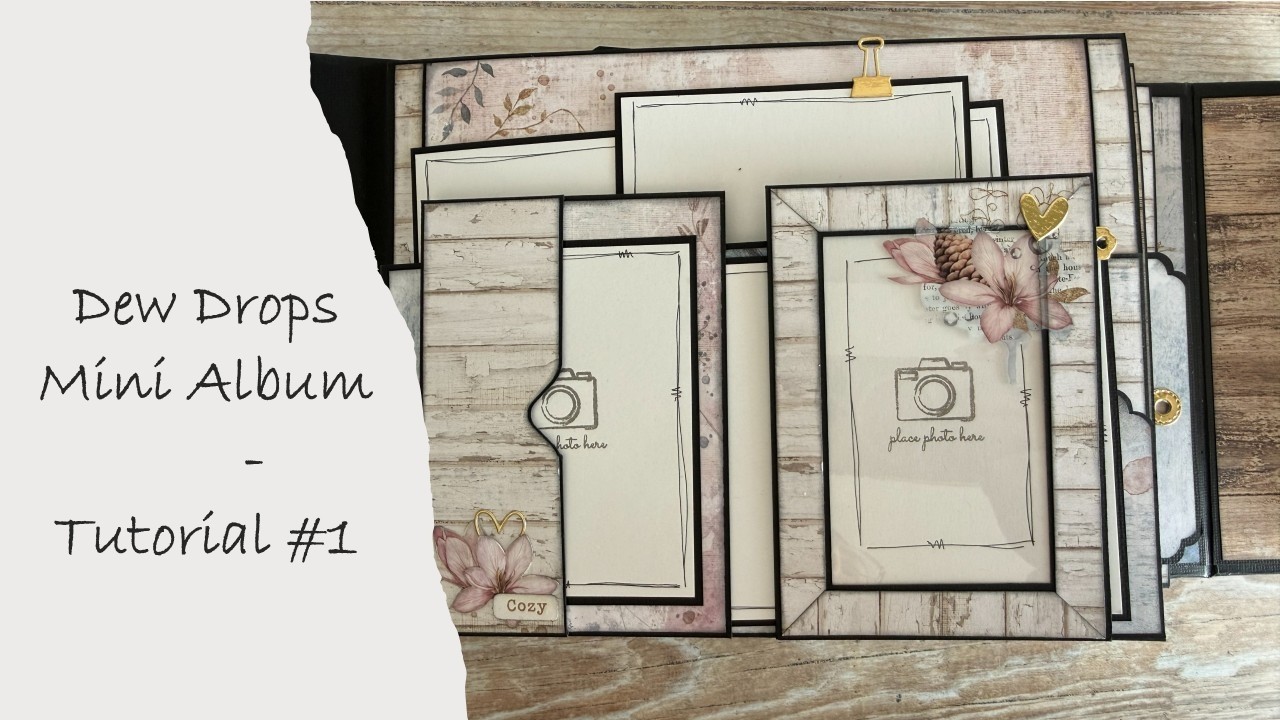 Dewdrops mini album - Tutorial #1 - YouTube