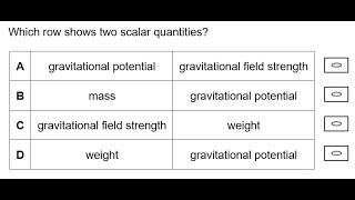 Gravitational Fields Multichoice Question 7
