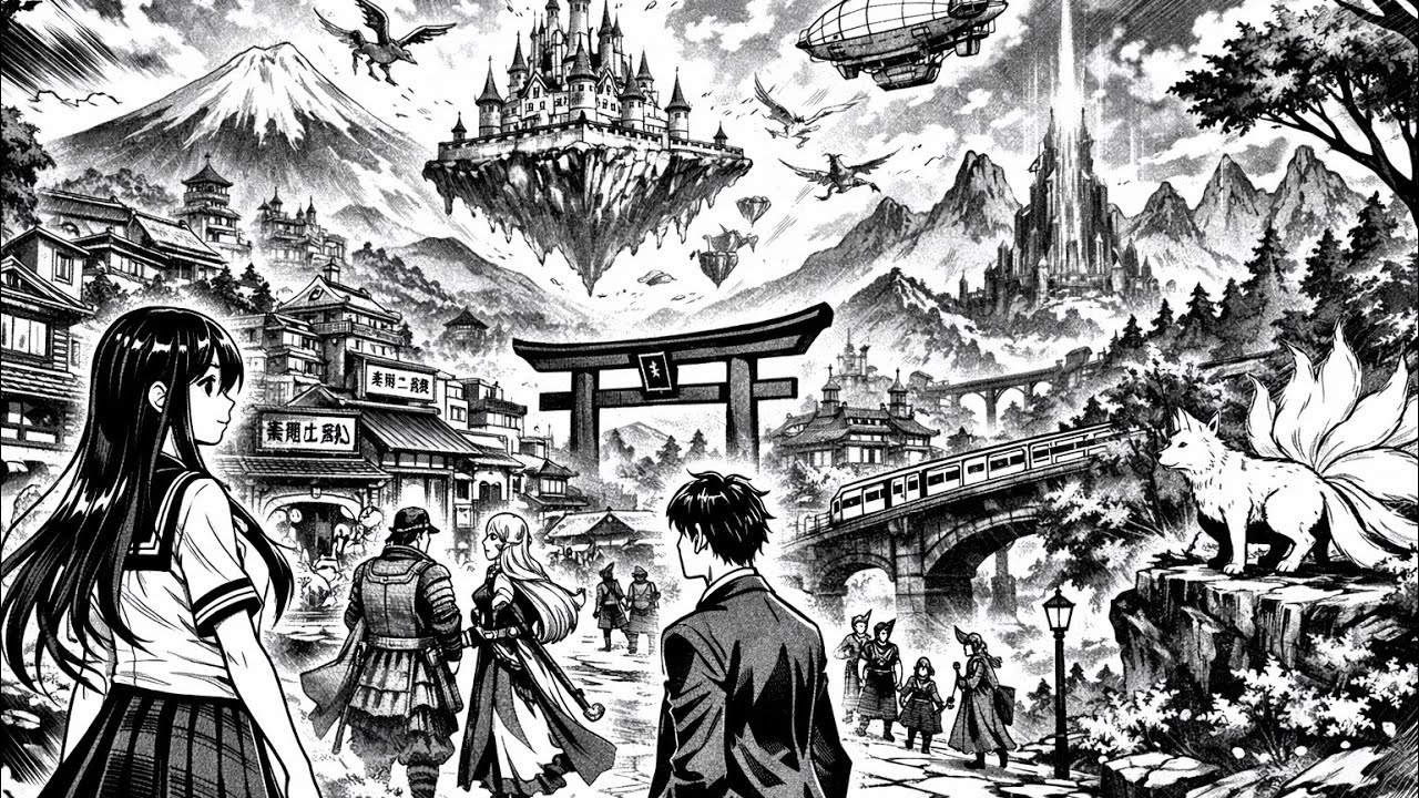 Япония попала в магический мир | краткий пересказ #1