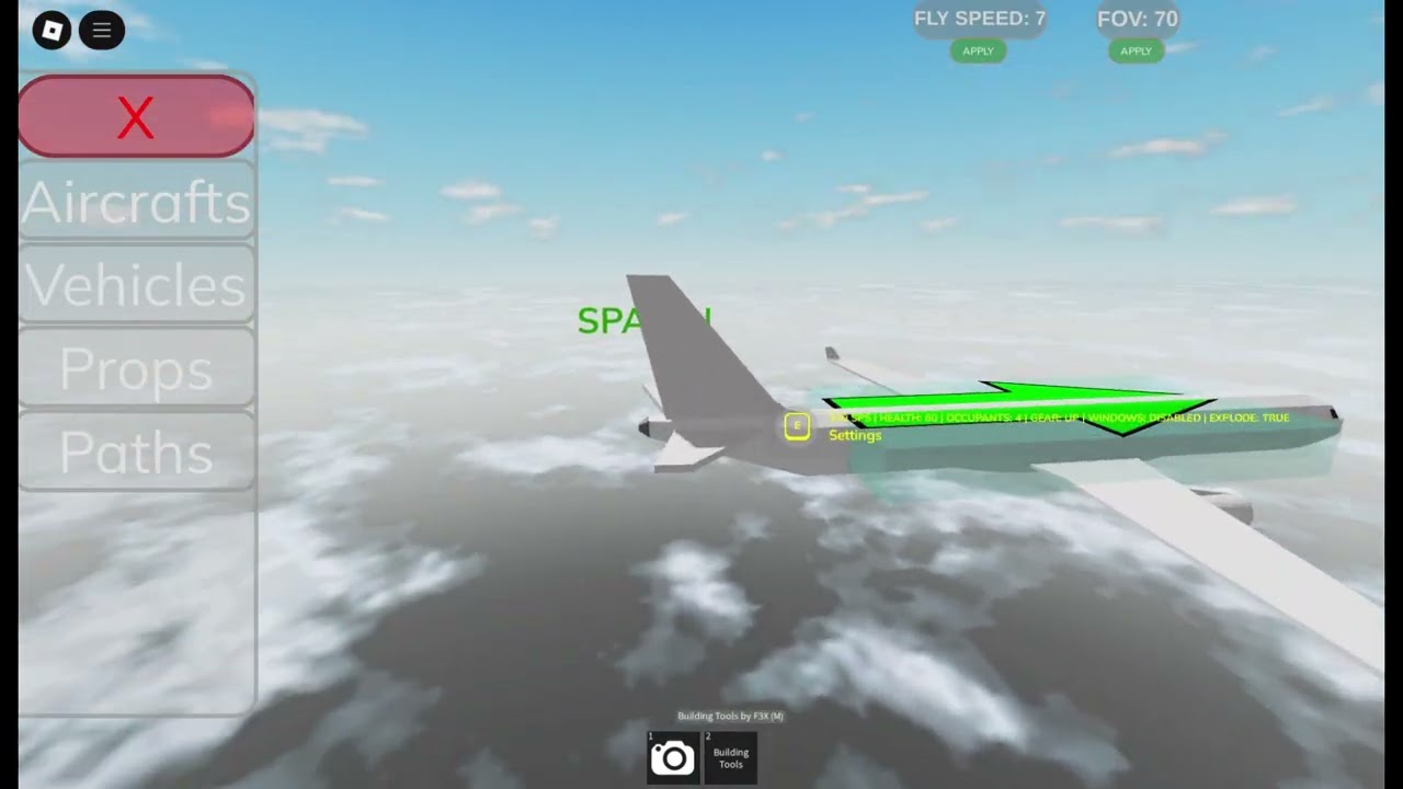 Roblox fictional plane crashes 1