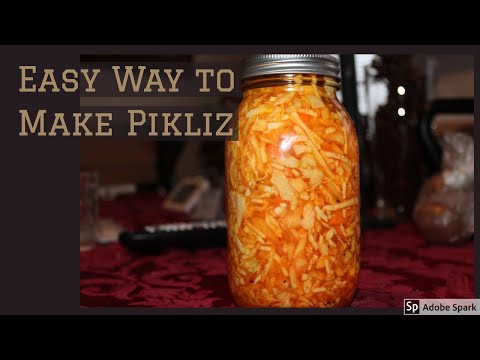 Pikliz | Haitian Spicy Coleslaw/Pickled Cabbage | Soso's Kitchen