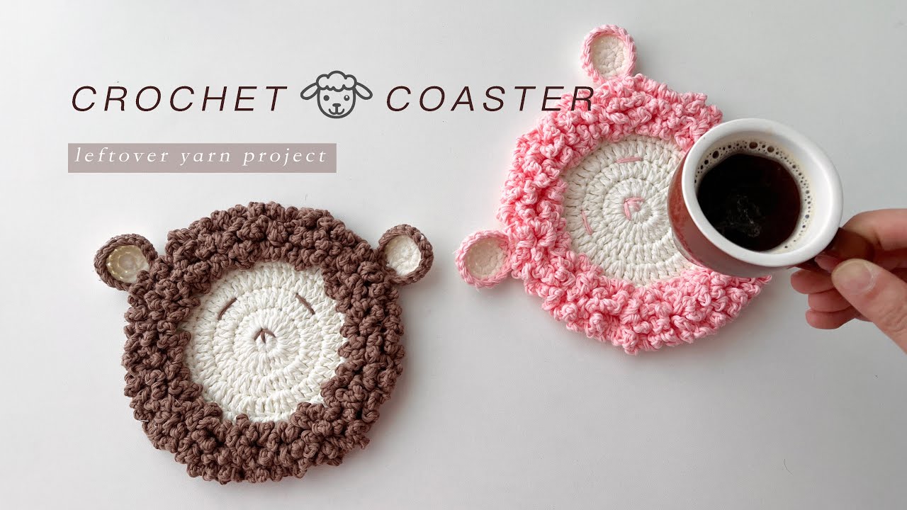Sheep Coaster Crochet Placemat