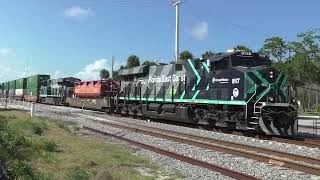FEC train 105 at Melbourne, FL on May 18 2026