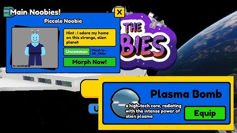 How To Get Piccale Noobie + Plasma Bomb: Black Hole Item | Find The Noobies Morphs Roblox