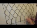 How to make a net using paracord or any other cordage (EASY)