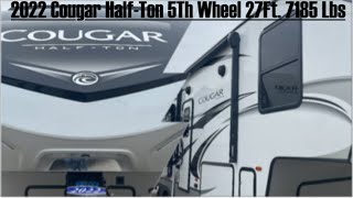 2022 27ft Cougar Half-Ton 5th Wheel. 7185 lbs by Video Diversity 27 views 1 year ago 18 minutes