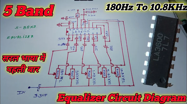 5 Band Equalizer Circuit Diagram🔥 Preamplifiers Circuit⚡LA3600 Ic Equalizer✅180H -10.8KHz Equalizer