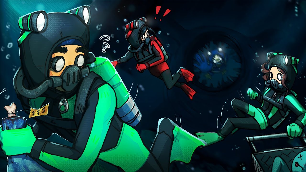 TERROR MARINO 🦈 - Murky Divers ft. El Mariana, Molly y Nezumi | Roier