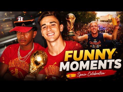 Spain’s Funniest World Cup Celebration Moments 😂 | If You Laugh, You Restart! ✨