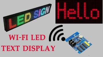 How to program the text into the led display message board using Powerled and WIFI Controler