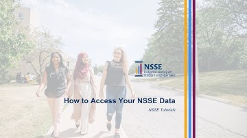 How to Access your NSSE Institutional Data