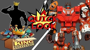 Computron MP aka Warbotron Combiner WB Masterpiece Scale G1 Transformers Technobots Quick Review