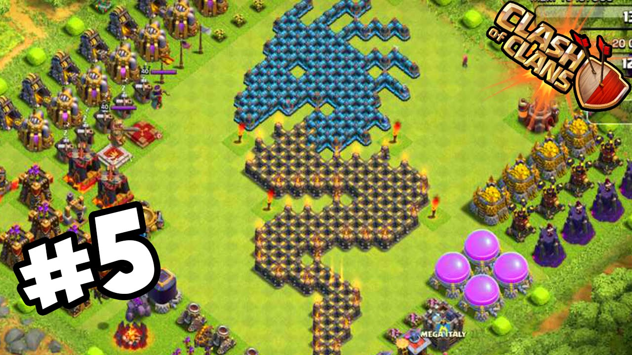 TOP 5 VILLAGES ARTISTIQUES 5 Clash Of Clans YouTube