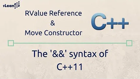 RValue Reference and Move Constructor in C++ : Available C++11 Onwards