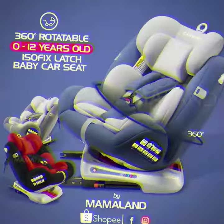 Mamaland carmind adjustable convertible isofix lay flat baby kid car