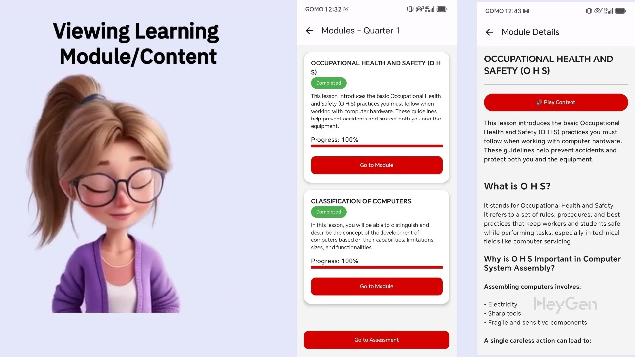 How to use Student Mobile Learning App