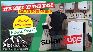 19.1kw Solar Install With Tesla Powerwall, Solaredge, MyEnergi Zappi & Eddi Solar Diverter (part 3)