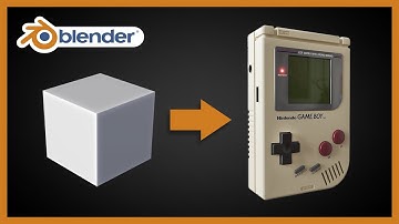 How to Model GAMEBOY (Nintendo) in Blender 3D | From scratch!