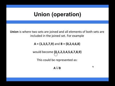 Algorithms - Union operation