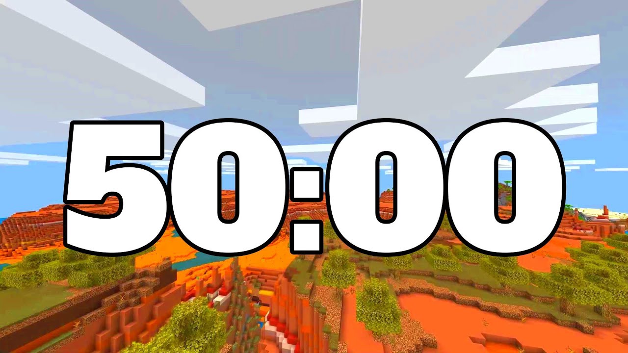 50 MINUTE TIMER. MINECRAFT TIMER. - YouTube