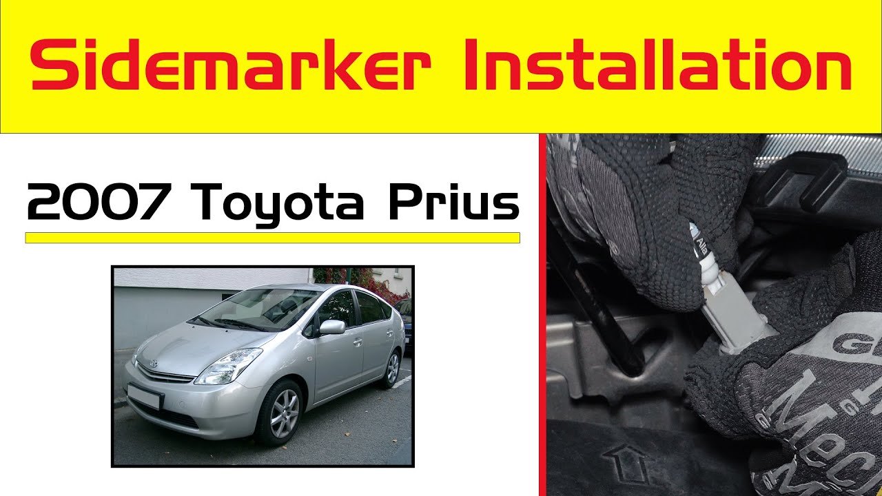 Toyota Prius Front Side Marker Lights Bulb Replacement w/ 2825 W5W LED