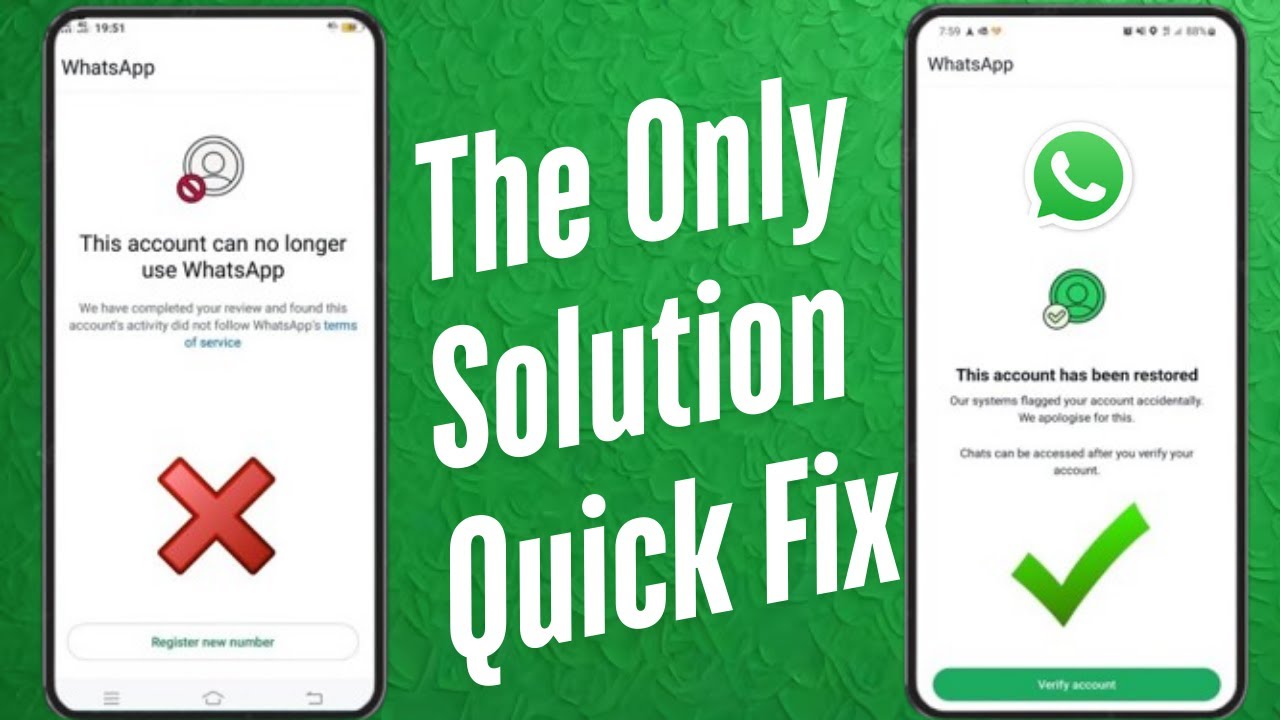This account can no longer use whatsapp Problem New Solution | Whatsapp Unban Kaise Karen