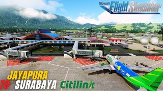 Jayapura to Surabaya - A320|Citilink| -  Microsoft Flight Simulator Indonesia 2020 screenshot 5