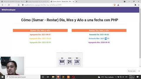 💥Como (Sumar - Restar) Dia, Mes y Año a una fecha con PHP😱