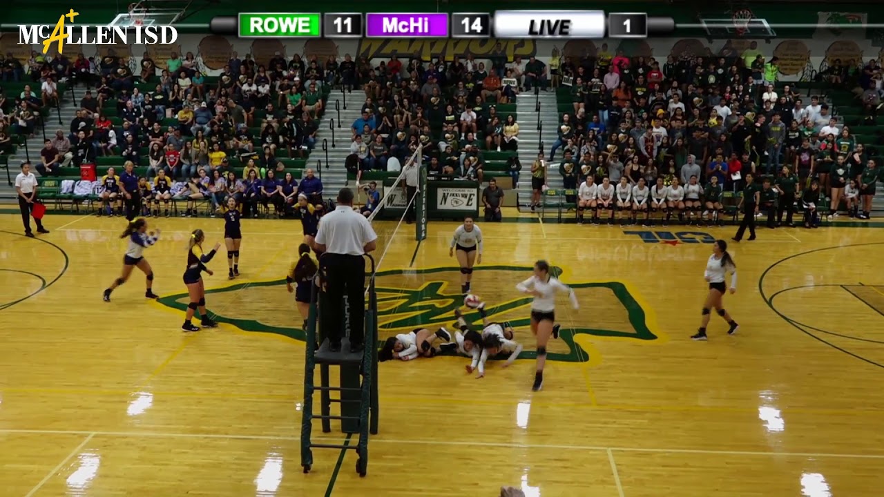 Volleyball McAllen HS Vs Rowe HS 2019 McAllen ISD YouTube