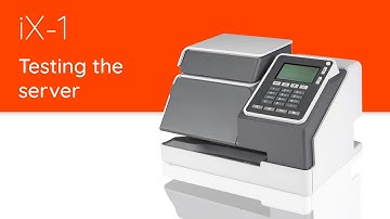 iX-1 Quadient Mailing System – Testing the server connection