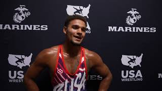 Melvin Miller (Pennsylvania), 2026 Junior Nationals freestyle champion at 165 lbs.