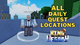 All Daily Quest in king legacy | All Daily Quest Locations | 1st Sea