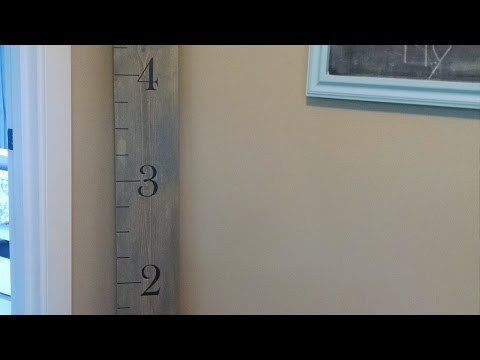 How To Create a Ruler Growth Chart - DIY Home Tutorial - Guidecentral