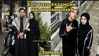 How to Edit Couple Photos at Night During Ramadan || Edit Couple Photos at Night in Gemini AI #fyp screenshot 4