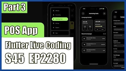 [Flutter] Flutter Live Coding EP2280 (POS App UI Part 3)