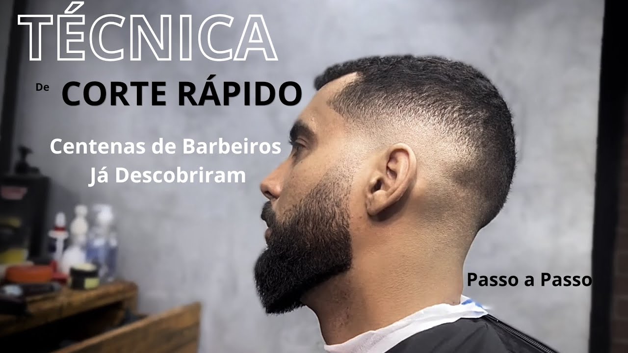 A Técnica Que Faz o Barbeiro Fazer o Degrade Rápido 😮‍💨