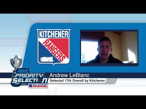 2020 OHL Priority Selection Interview: Andrew LeBlanc