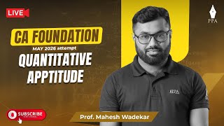 Introduction of Statistics | Lect 03 | CA Found May 26 | QA | By Mahesh Wadekar