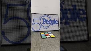 Rubik’s Cube x PEOPLE Magazine 50th Anniversary Mosaic created by @thecollegecuber