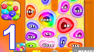 Blob Merge 3D - Gameplay Walkthrough Part 1 Merge Jelly Balls Blob 4K Jelly Blob Unlocked