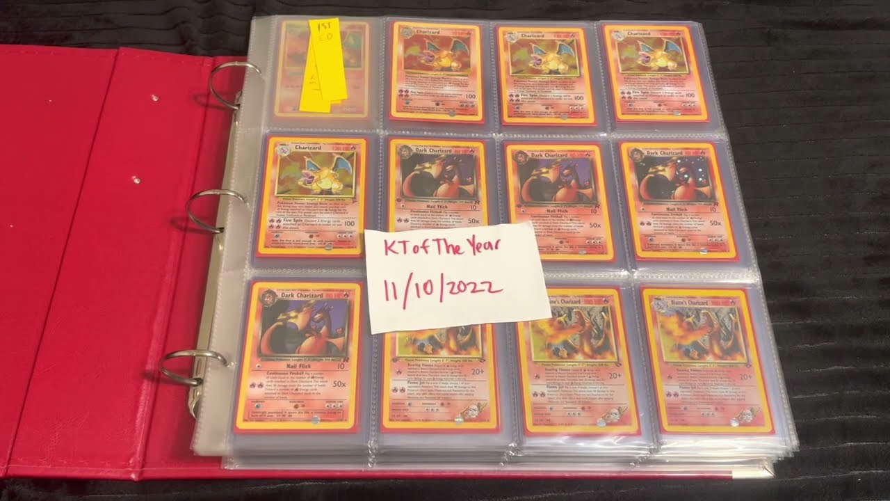 Updated Raw Charizard Toploader Binder Collection