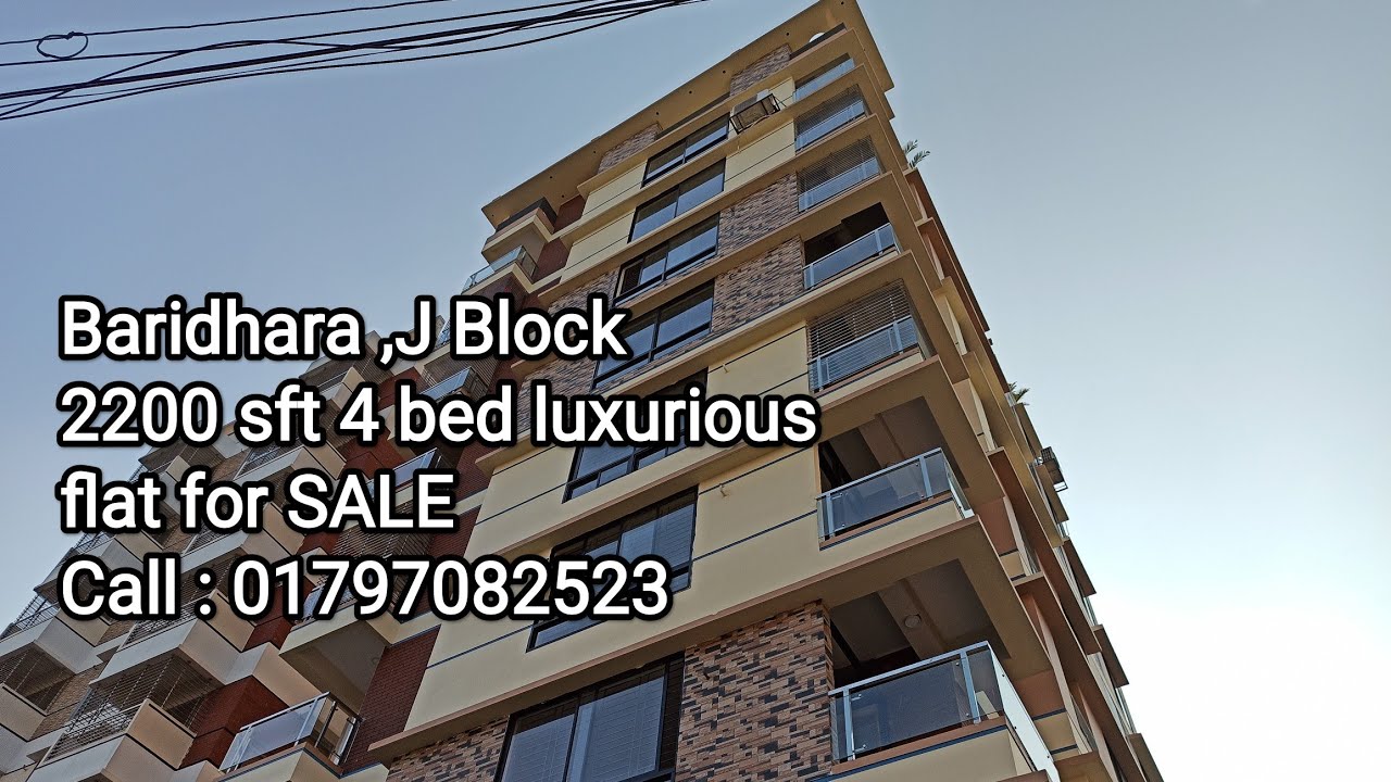 Baridhara ,J block Corner ,2200 sft 4 bed luxurious brand flat for SALE Property Shop BD Ep