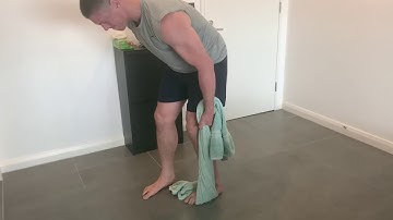 Single Arm Supinated Row Towel Overcoming Iso
