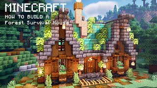 Minecraft: How To Build a Forest Survival House